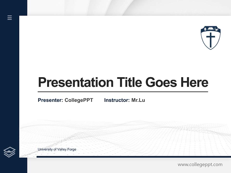 University of Valley Forge Thesis Proposal/Graduation Defense PPT Template4:3 ratio PPT effect preview image5