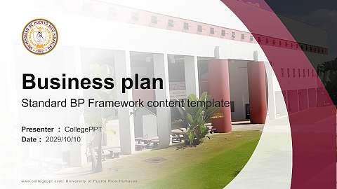 University of Puerto Rico-Humacao Competition/Entrepreneurship Contest PPT Template