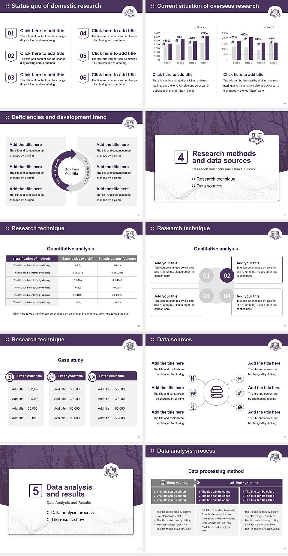 University of the People Graduation Thesis Defense PPT Template4:3 ratio PPT effect preview image4