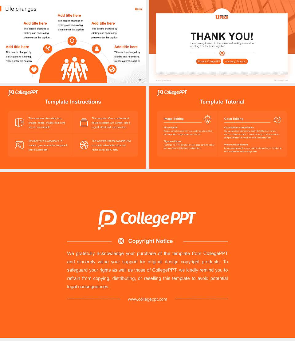University of Pikeville National Scholarship Defense PPT Template16:9 ratio PPT effect preview image4