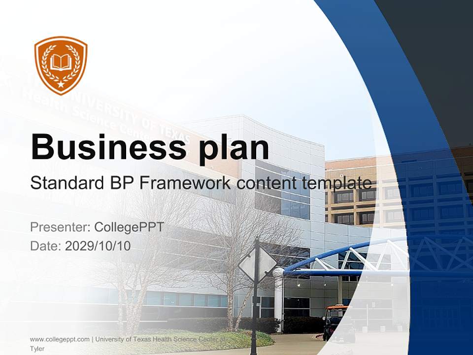 University of Texas Health Science Center at Tyler Competition/Entrepreneurship Contest PPT Template4:3 ratio PPT effect preview image9