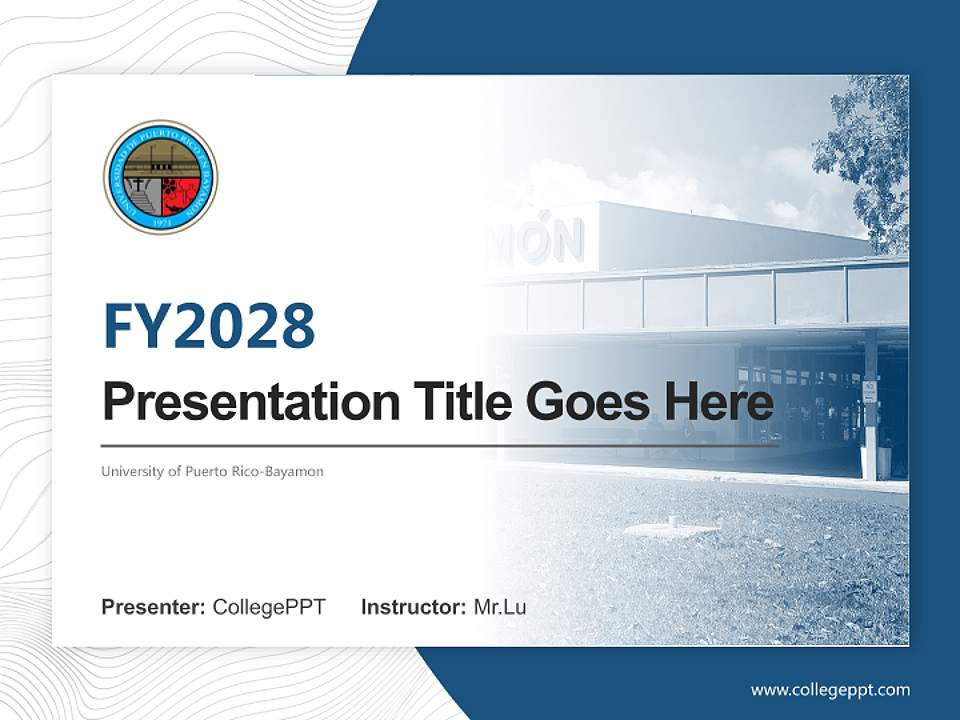 University of Puerto Rico-Bayamon Academic Presentation/Research Findings Report PPT Template4:3 ratio PPT effect preview image5