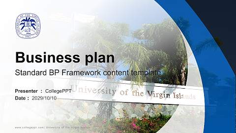 University of the Virgin Islands Competition/Entrepreneurship Contest PPT Template