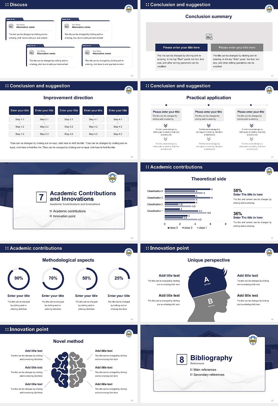 University of Pittsburgh-Bradford Graduation Thesis Defense PPT Template16:9 ratio PPT effect preview image6