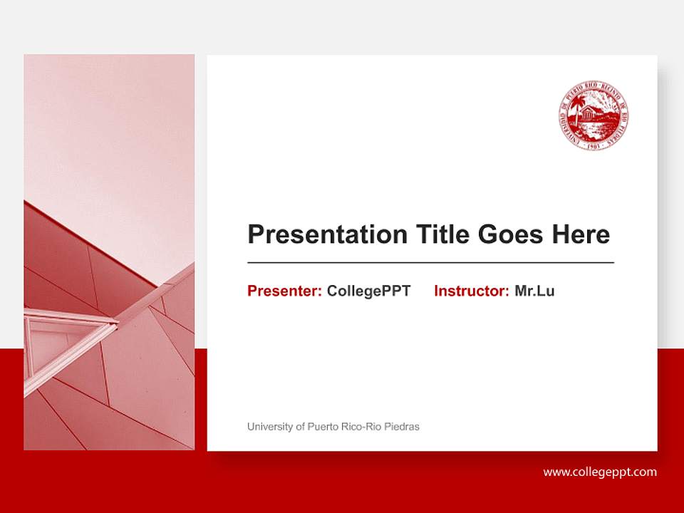 University of Puerto Rico-Rio Piedras General Purpose PPT Template4:3 ratio PPT effect preview image6