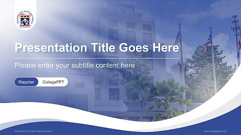 University of Puerto Rico-Carolina Lecture Sharing and Networking Event PPT Template