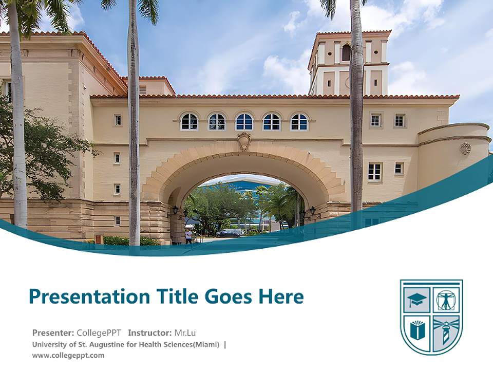 University of St. Augustine for Health Sciences(Miami) Course/Courseware Creation PPT Template4:3 ratio PPT effect preview image5