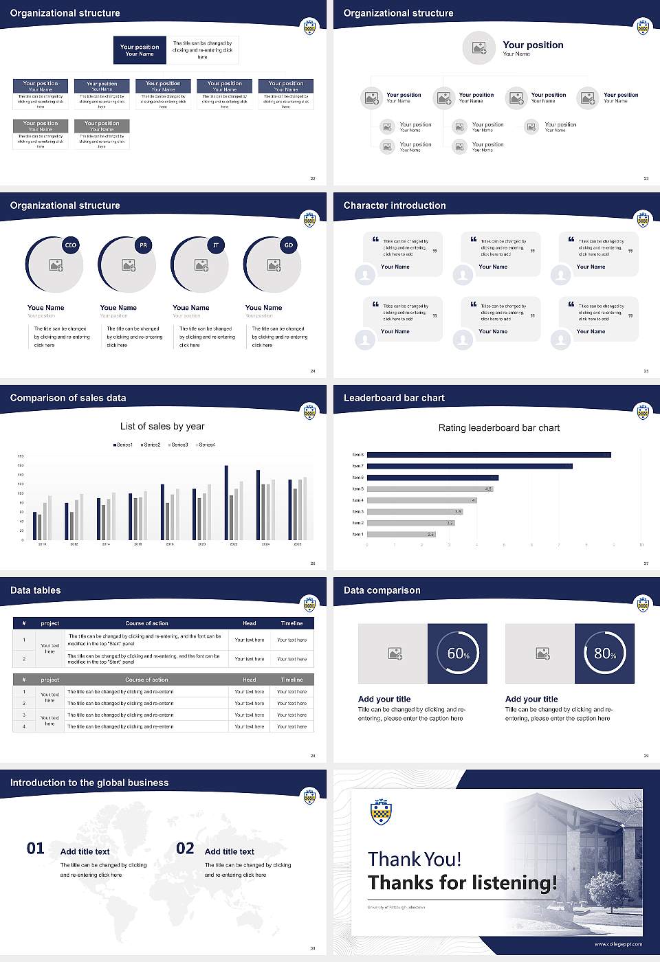 University of Pittsburgh-Johnstown Academic Presentation/Research Findings Report PPT Template16:9 ratio PPT effect preview image4