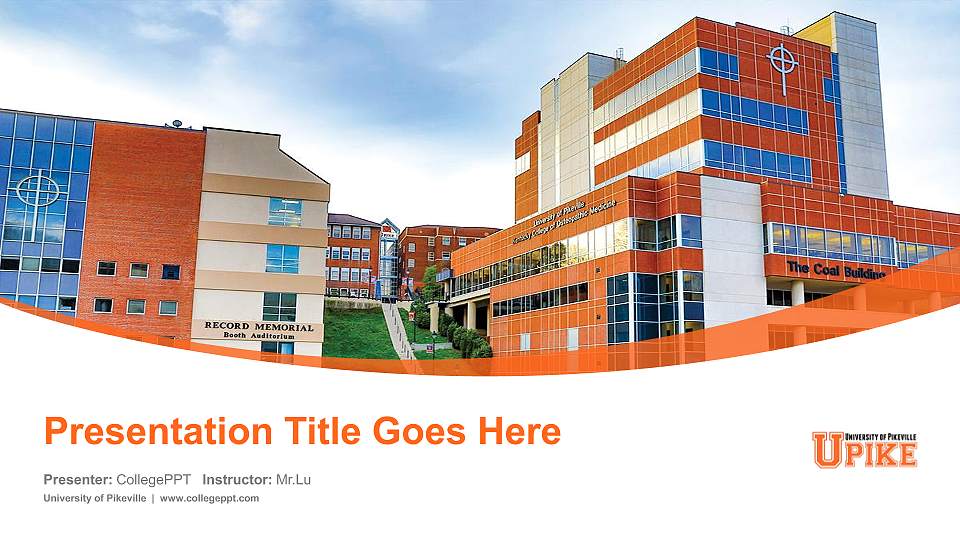 University of Pikeville Course/Courseware Creation PPT Template16:9 ratio PPT effect preview image