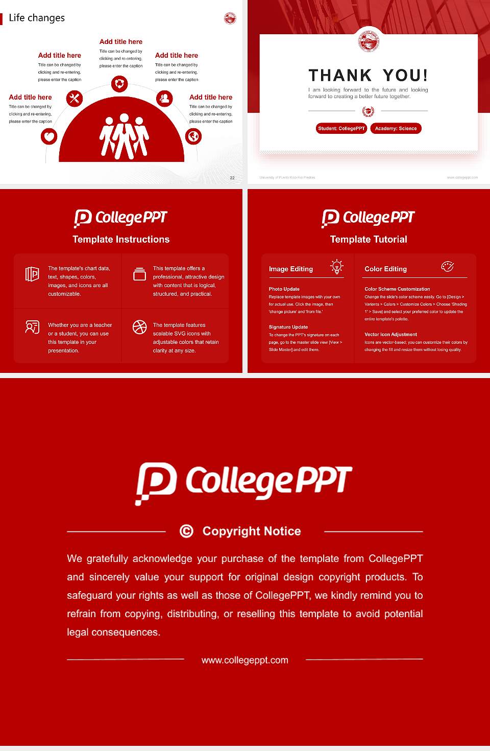 University of Puerto Rico-Rio Piedras National Scholarship Defense PPT Template4:3 ratio PPT effect preview image4