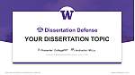University of Washington-Seattle Campus Pertahanan Tesis Templat PPT