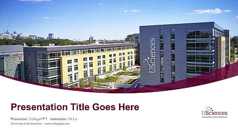 University of the Sciences Course/Courseware Creation PPT Template