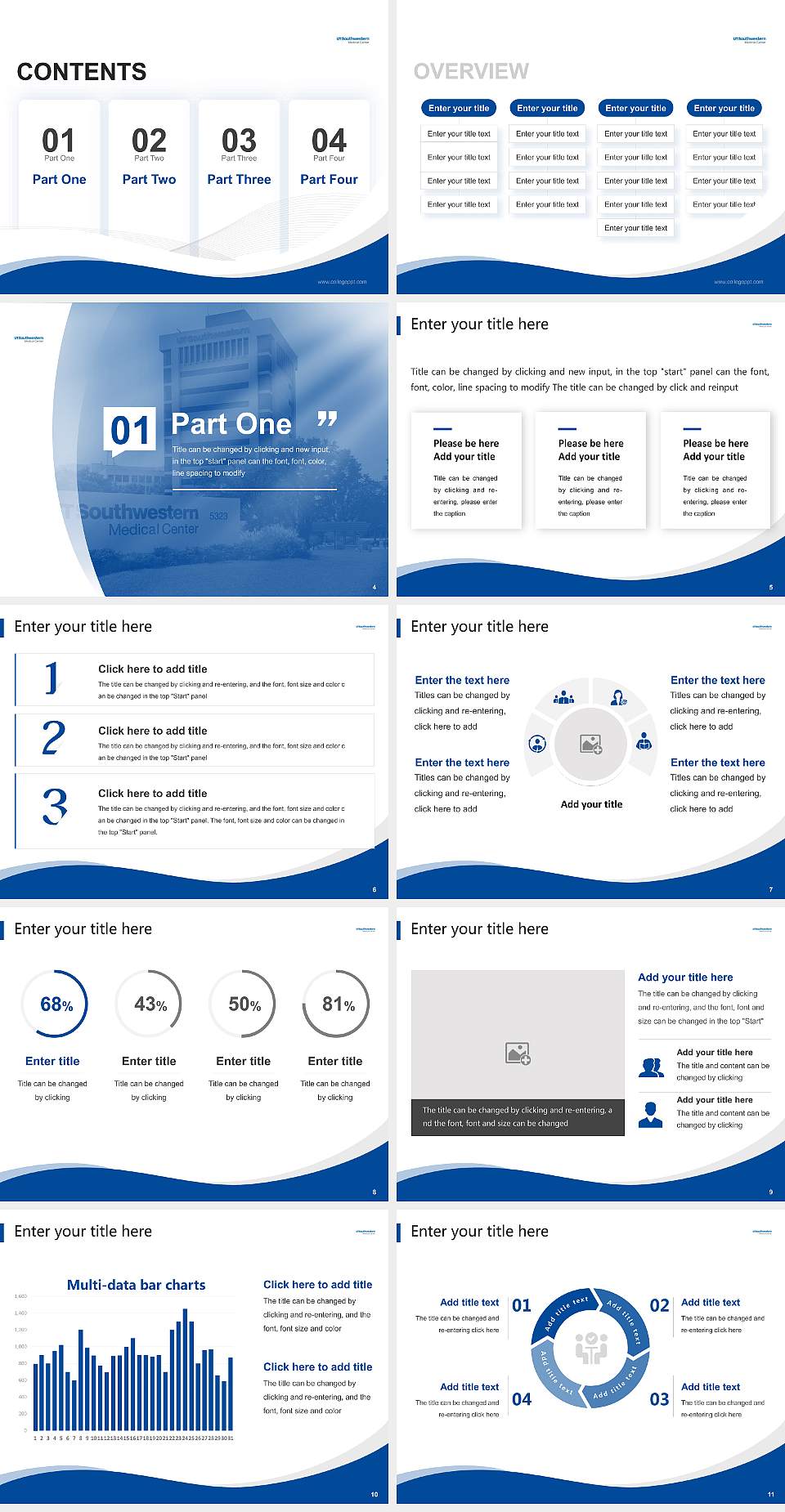 University of Texas Southwestern Medical Center Lecture Sharing and Networking Event PPT Template4:3 ratio PPT effect preview image2