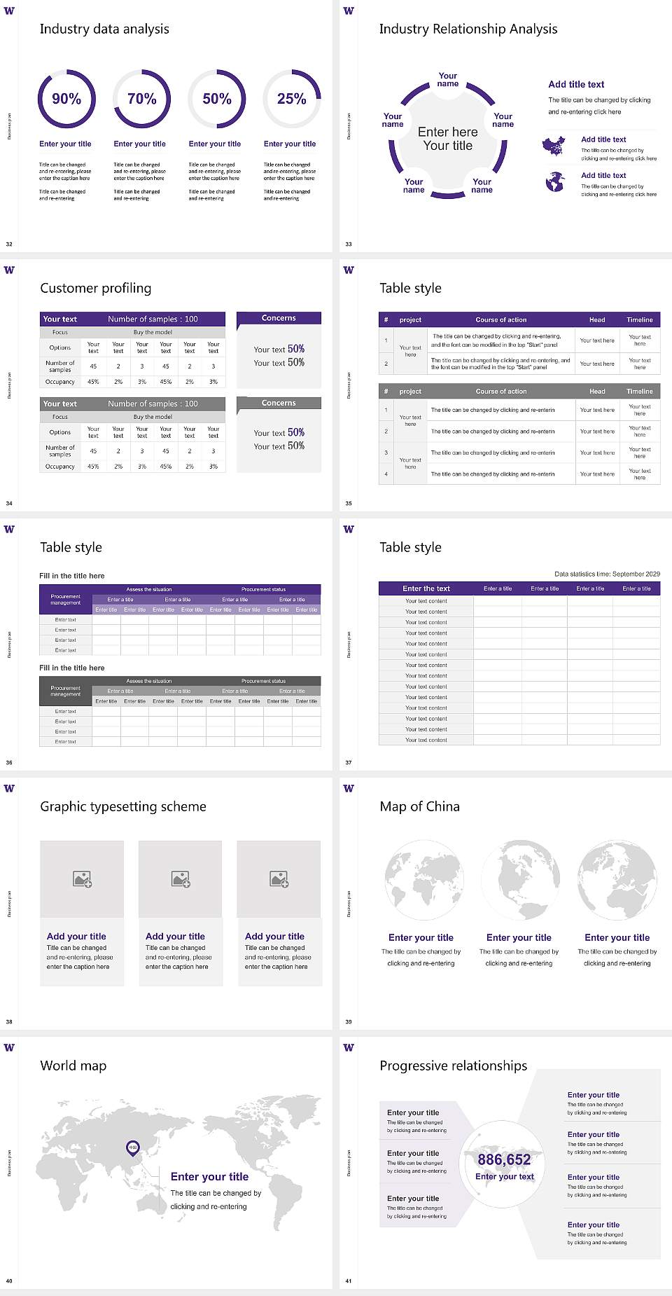 University of Washington-Tacoma Campus Competition/Entrepreneurship Contest PPT Template4:3 ratio PPT effect preview image5