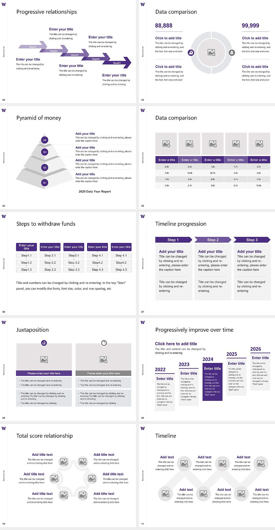 University of Washington-Tacoma Campus Competition/Entrepreneurship Contest PPT Template4:3 ratio PPT effect preview image8