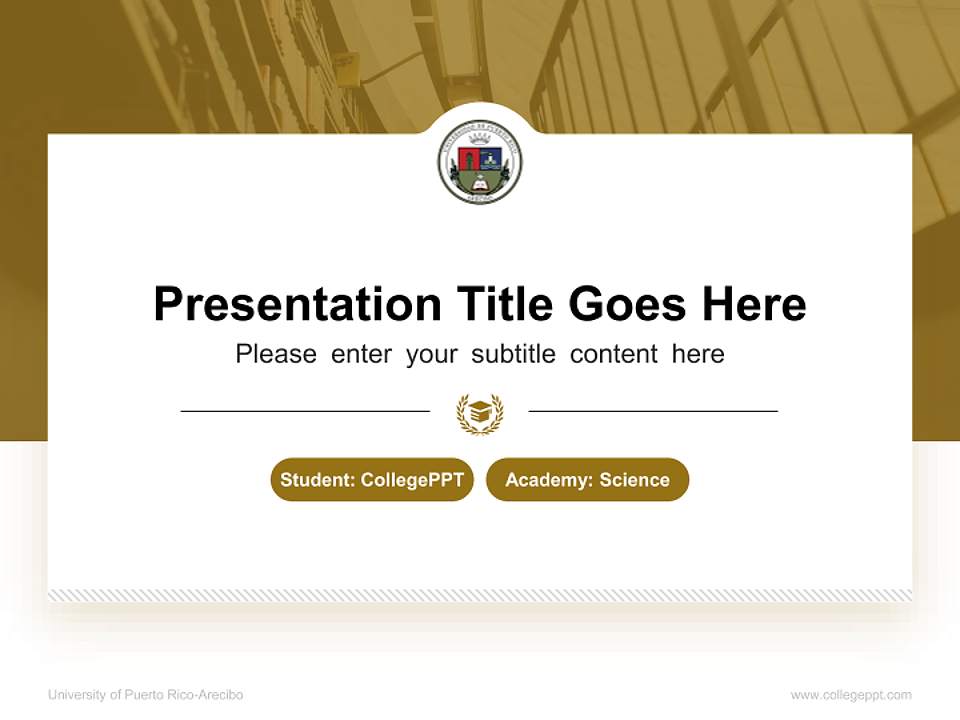 University of Puerto Rico-Arecibo National Scholarship Defense PPT Template4:3 ratio PPT effect preview image4