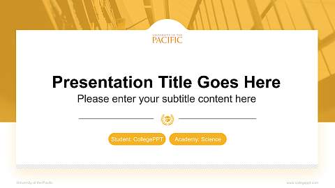 University of the Pacific National Scholarship Defense PPT Template