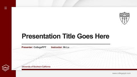 University of Southern California Thesis Proposal/Graduation Defense PPT Template