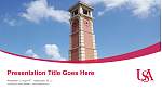 University of South Alabama Course/Courseware Creation PPT Template