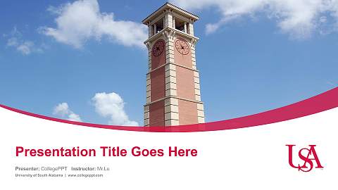 University of South Alabama Course/Courseware Creation PPT Template