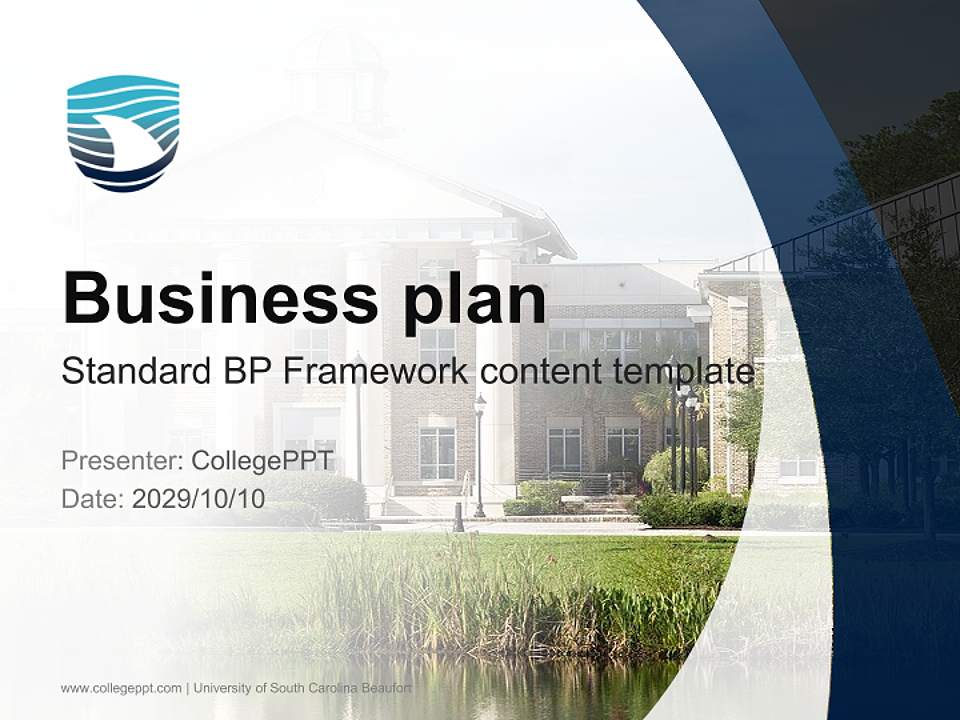 University of South Carolina Beaufort Competition/Entrepreneurship Contest PPT Template4:3 ratio PPT effect preview image9