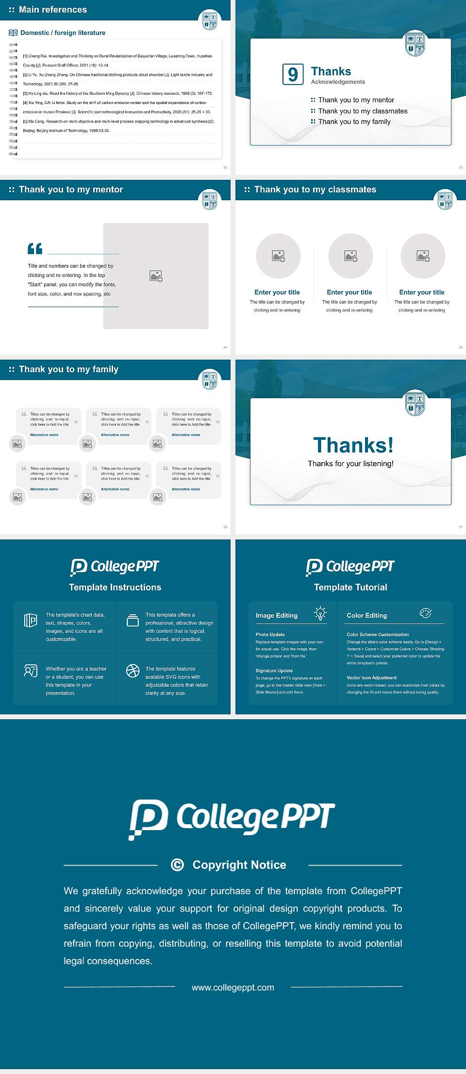 University of St. Augustine for Health Sciences(Dallas) Graduation Thesis Defense PPT Template4:3 ratio PPT effect preview image7