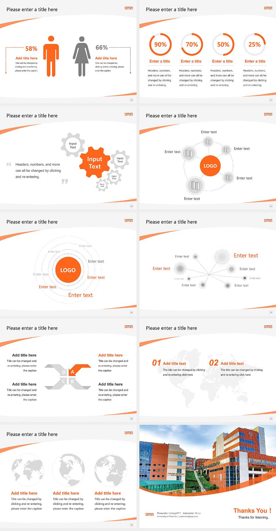 University of Pikeville Course/Courseware Creation PPT Template4:3 ratio PPT effect preview image4