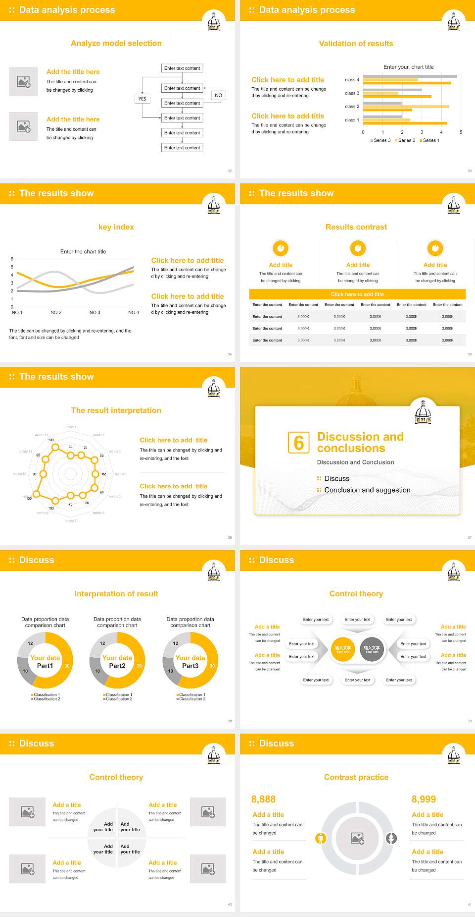 University of Southern Mississippi Graduation Thesis Defense PPT Template4:3 ratio PPT effect preview image5