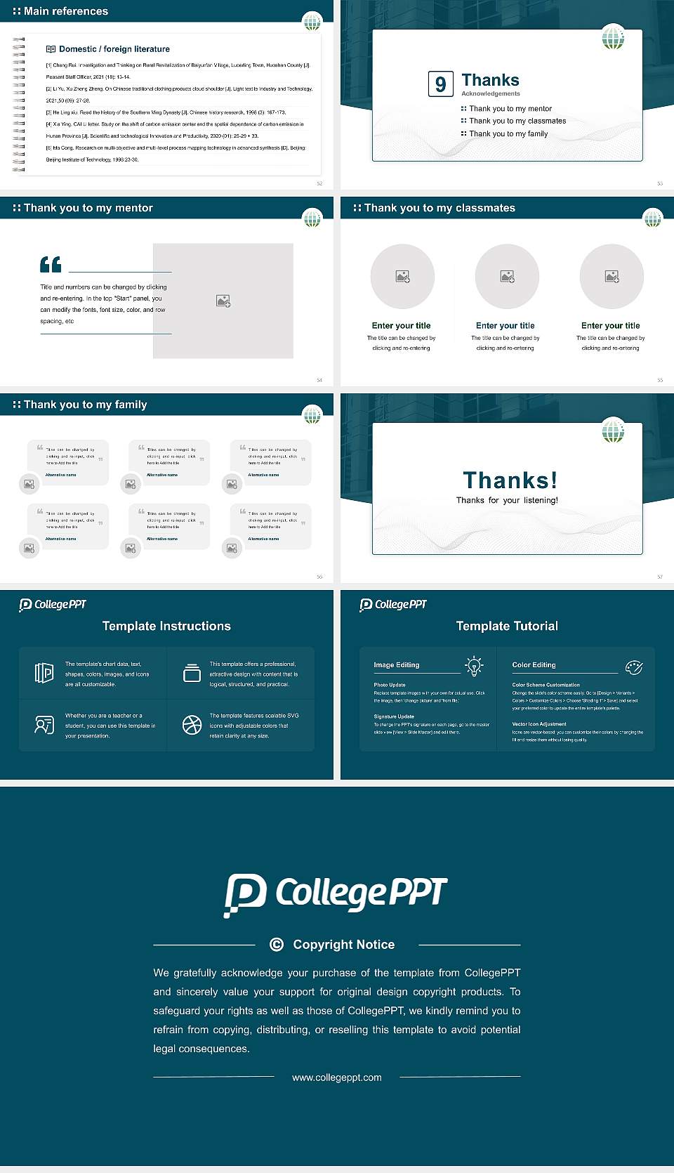 University of the Potomac-Washington Dc Campus Graduation Thesis Defense PPT Template16:9 ratio PPT effect preview image7