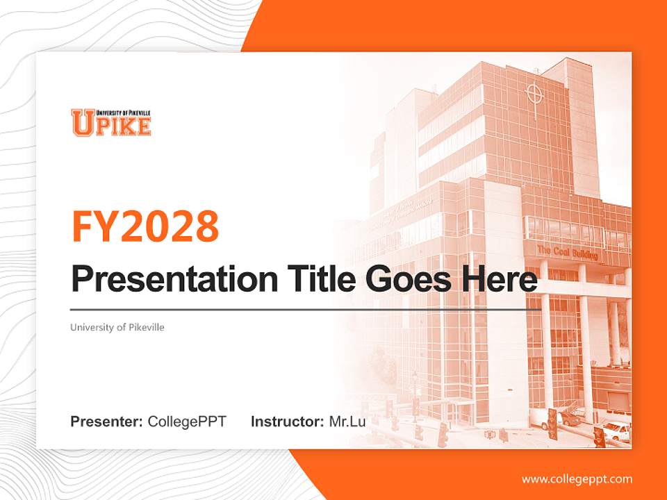 University of Pikeville Academic Presentation/Research Findings Report PPT Template4:3 ratio PPT effect preview image5