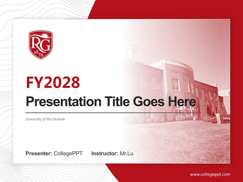 University of Rio Grande Academic Presentation/Research Findings Report PPT Template4:3 ratio PPT effect preview image5