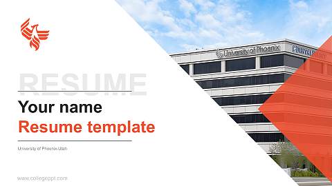 University of Phoenix-Utah Resume PPT Template