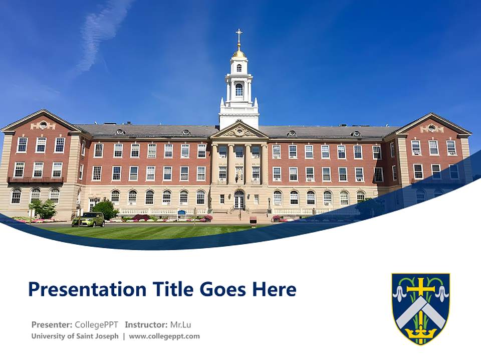 University of Saint Joseph Course/Courseware Creation PPT Template4:3 ratio PPT effect preview image5