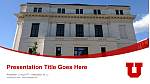 University of Utah Unterricht Powerpoint Vorlage