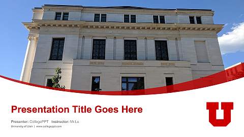 University of Utah Course/Courseware Creation PPT Template