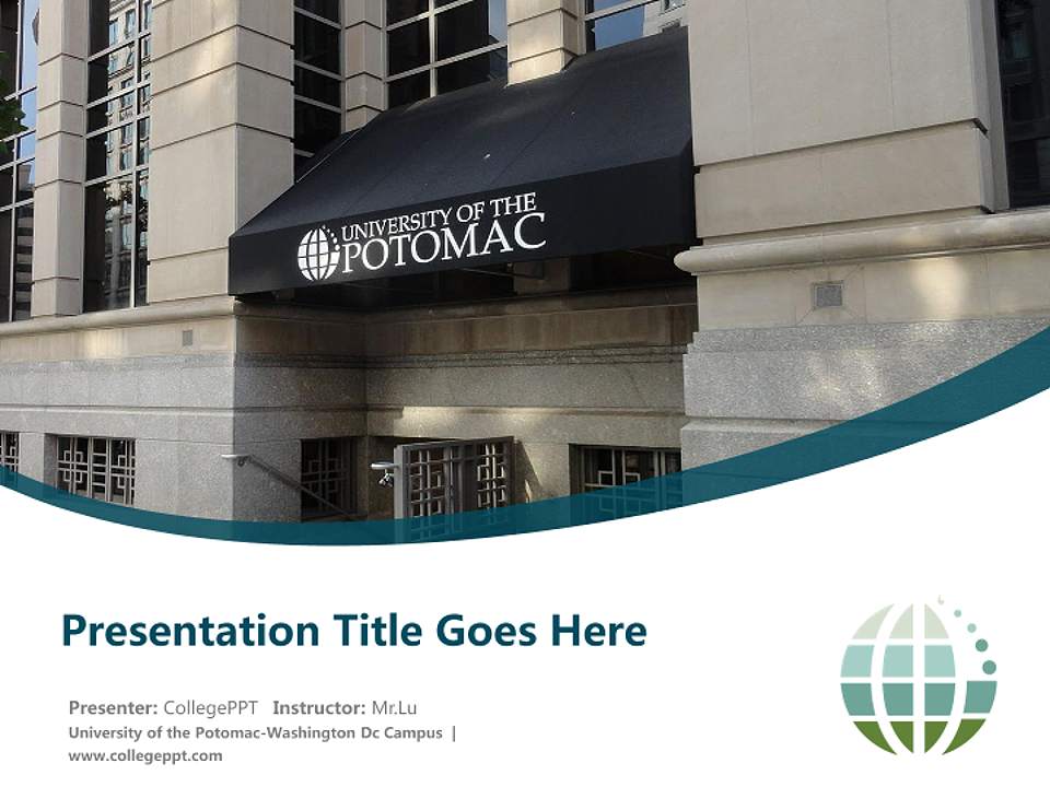 University of the Potomac-Washington Dc Campus Course/Courseware Creation PPT Template4:3 ratio PPT effect preview image5