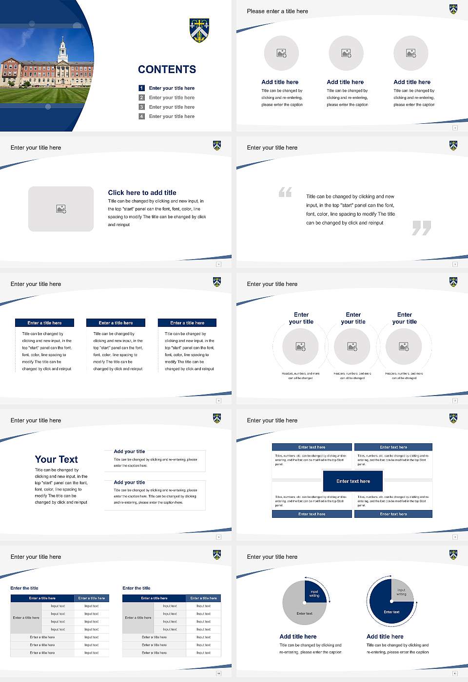 University of Saint Joseph Course/Courseware Creation PPT Template16:9 ratio PPT effect preview image2