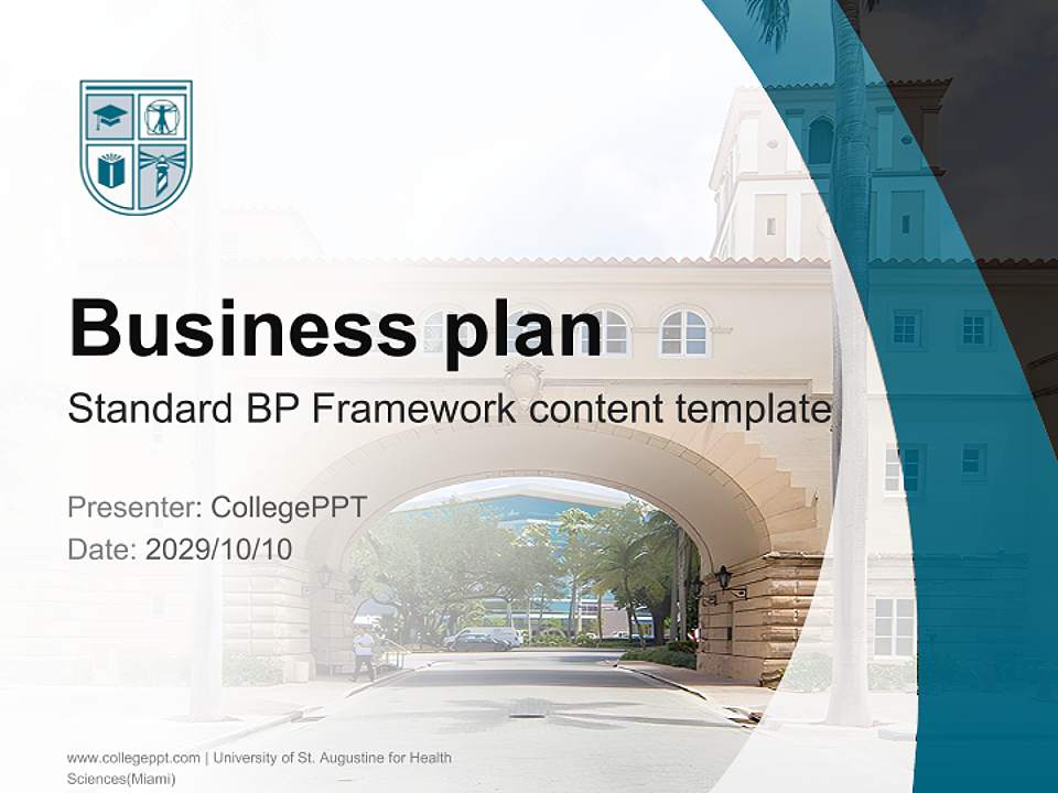 University of St. Augustine for Health Sciences(Miami) Competition/Entrepreneurship Contest PPT Template4:3 ratio PPT effect preview image9