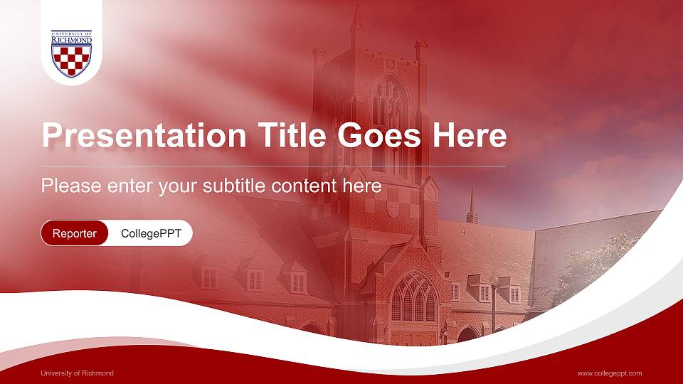 University of Richmond Lecture Sharing and Networking Event PPT Template16:9 ratio PPT effect preview image