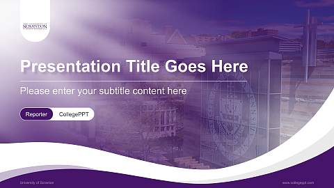 University of Scranton Lecture Sharing and Networking Event PPT Template