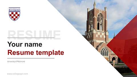 University of Richmond Resume PPT Template