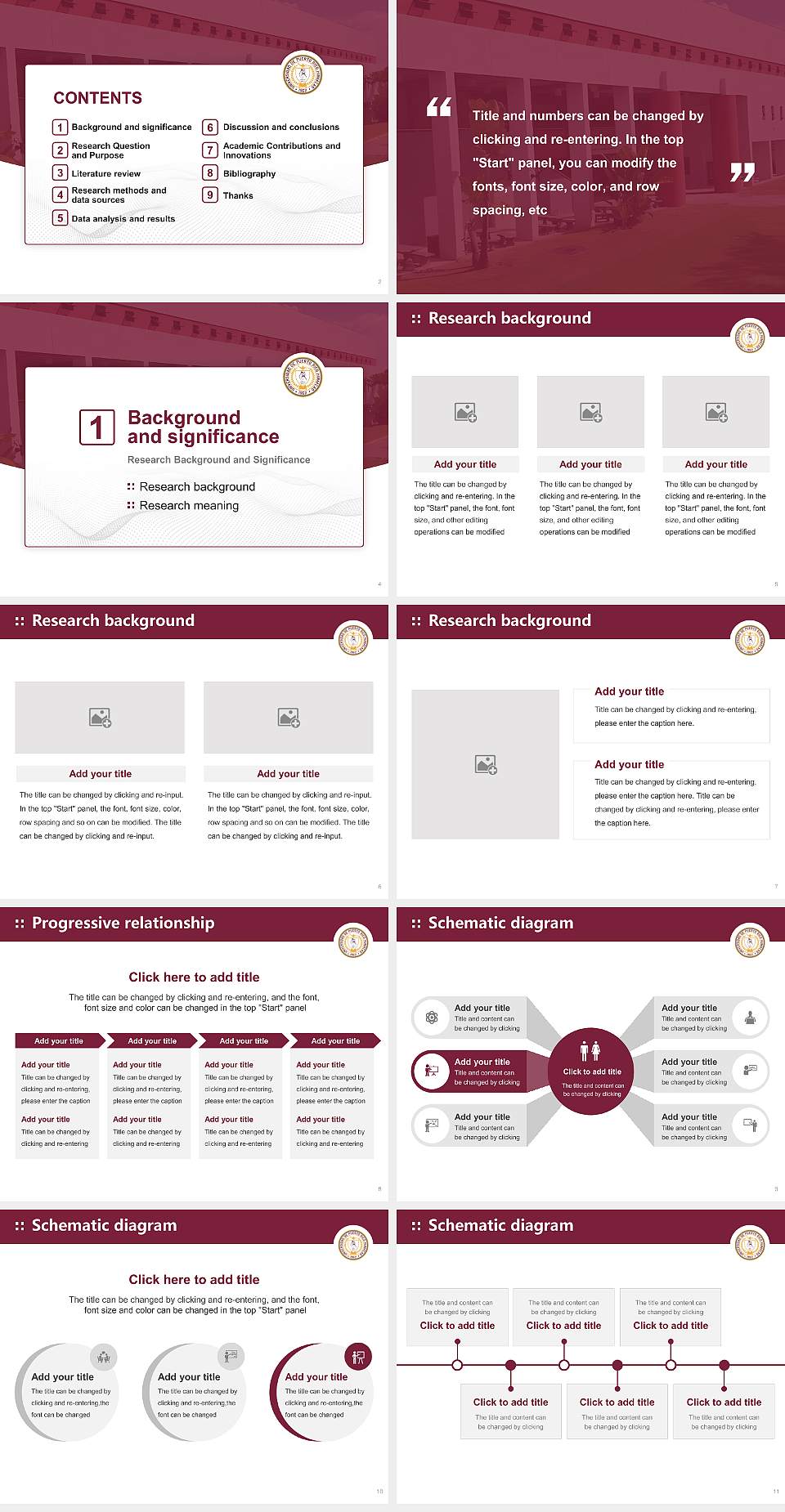 University of Puerto Rico-Humacao Graduation Thesis Defense PPT Template4:3 ratio PPT effect preview image2