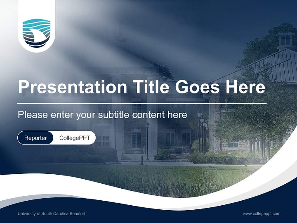 University of South Carolina Beaufort Lecture Sharing and Networking Event PPT Template4:3 ratio PPT effect preview image4