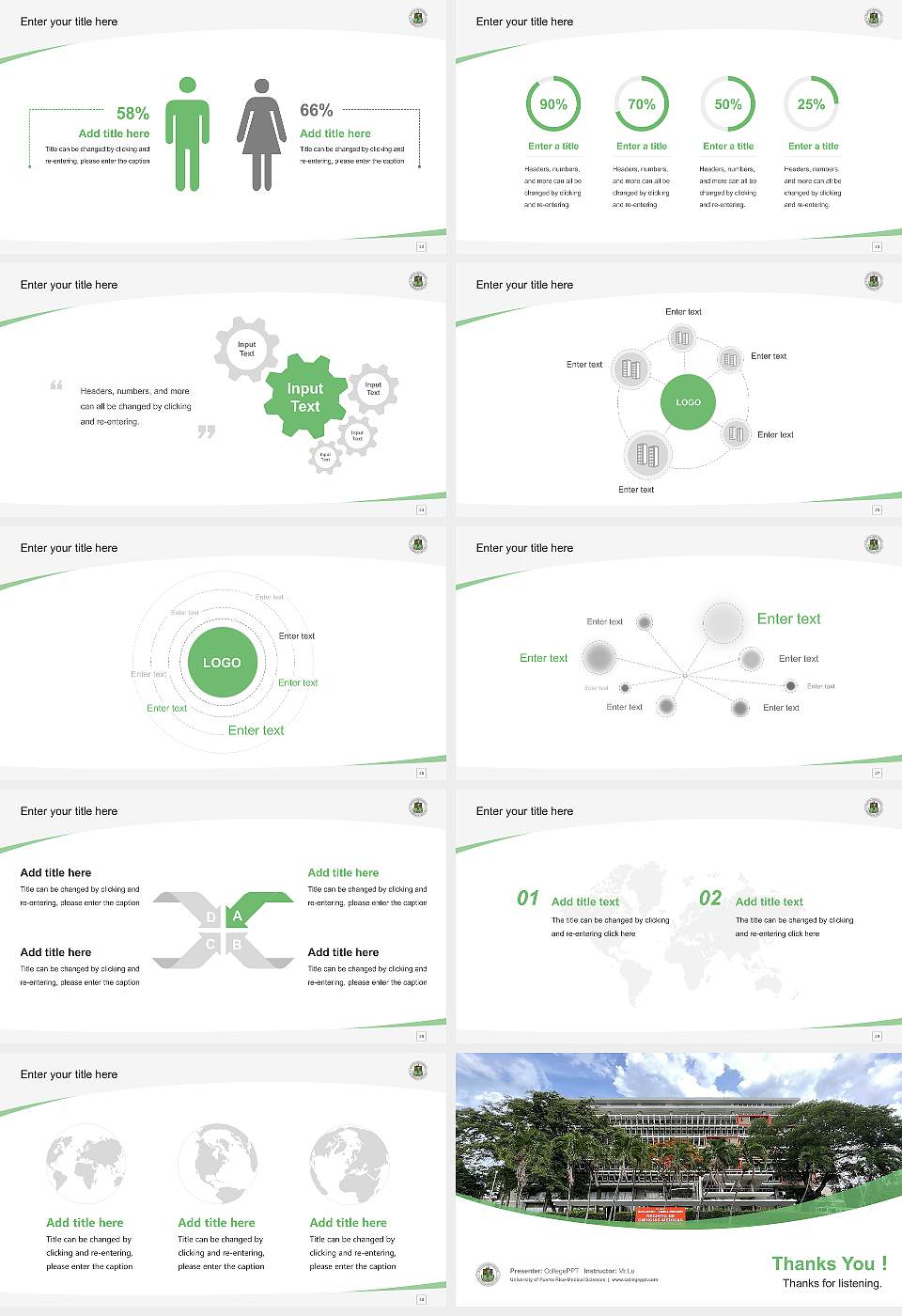 University of Puerto Rico-Medical Sciences Course/Courseware Creation PPT Template16:9 ratio PPT effect preview image4
