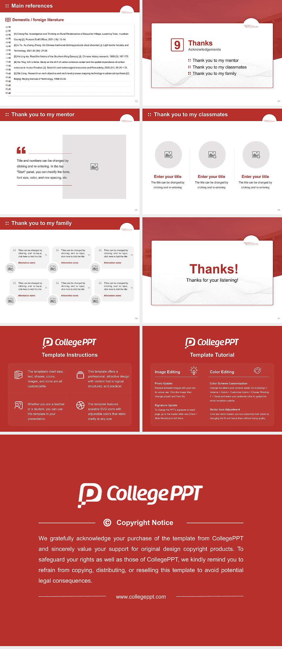 University of the District of Columbia-David a Clarke School of Law Graduation Thesis Defense PPT Template4:3 ratio PPT effect preview image7