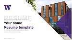 University of Washington-Bothell Campus Resume PPT Template