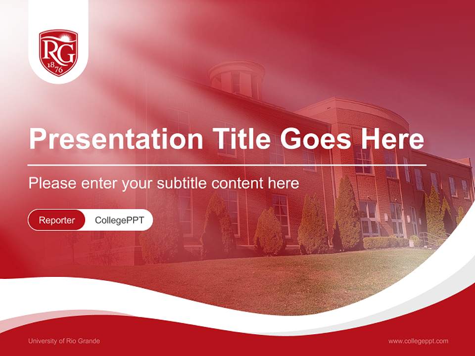 University of Rio Grande Lecture Sharing and Networking Event PPT Template4:3 ratio PPT effect preview image4