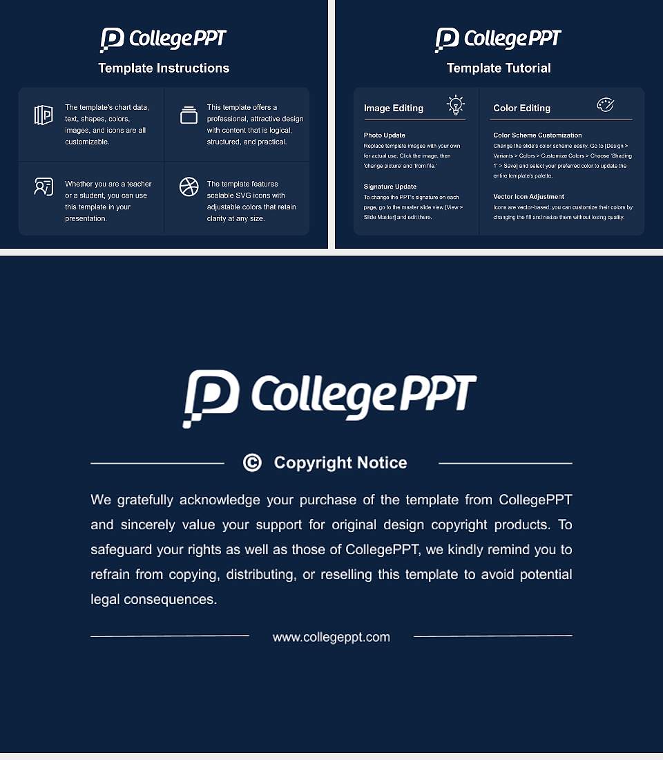University of Saint Mary Course/Courseware Creation PPT Template4:3 ratio PPT effect preview image5