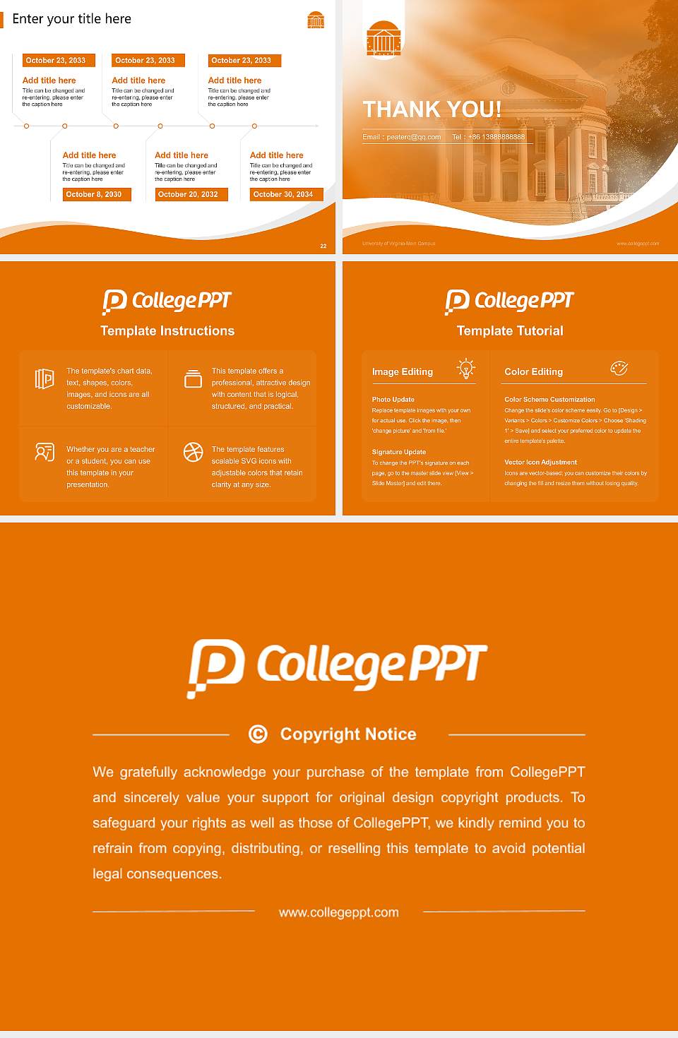 University of Virginia-Main Campus Lecture Sharing and Networking Event PPT Template4:3 ratio PPT effect preview image4