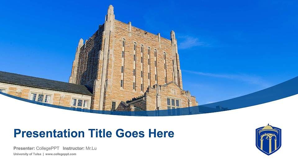 University of Tulsa Course/Courseware Creation PPT Template16:9 ratio PPT effect preview image1